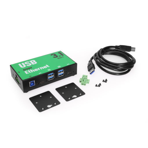 USB-C 7 Port Hub 2 Type-C Ports – 5 Ports Type-A - DIN Rail w/Power Adapter  - Coolgear